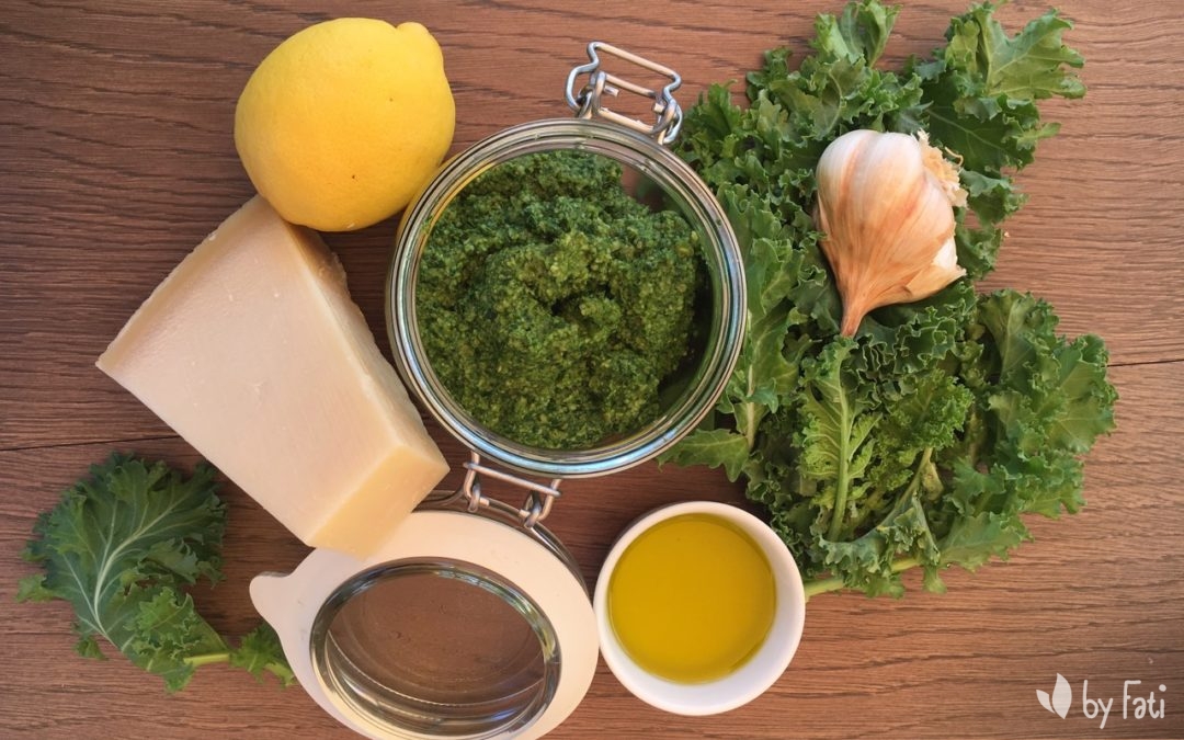 Pesto de Col Kale y Nueces