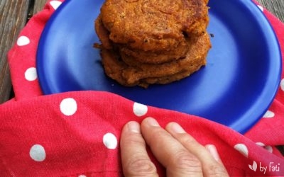 Hamburguesas de Pimiento Rojo, Calabacín y Champiñones