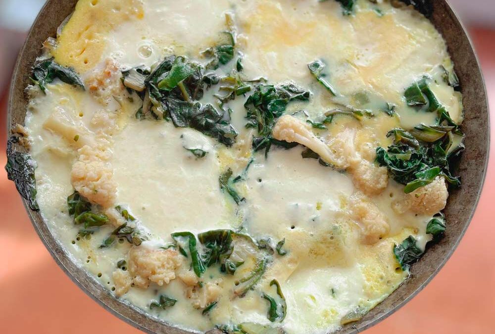 Frittata de Acelgas y Coliflor