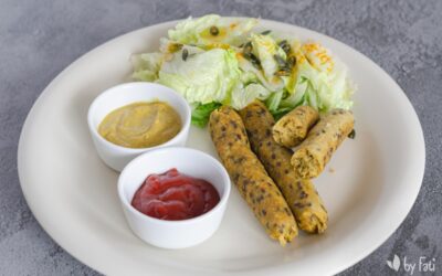 Salchichas Vegetarianas de Zanahoria y Setas